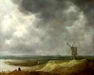 Jan van Goyen - A Windmill by a River